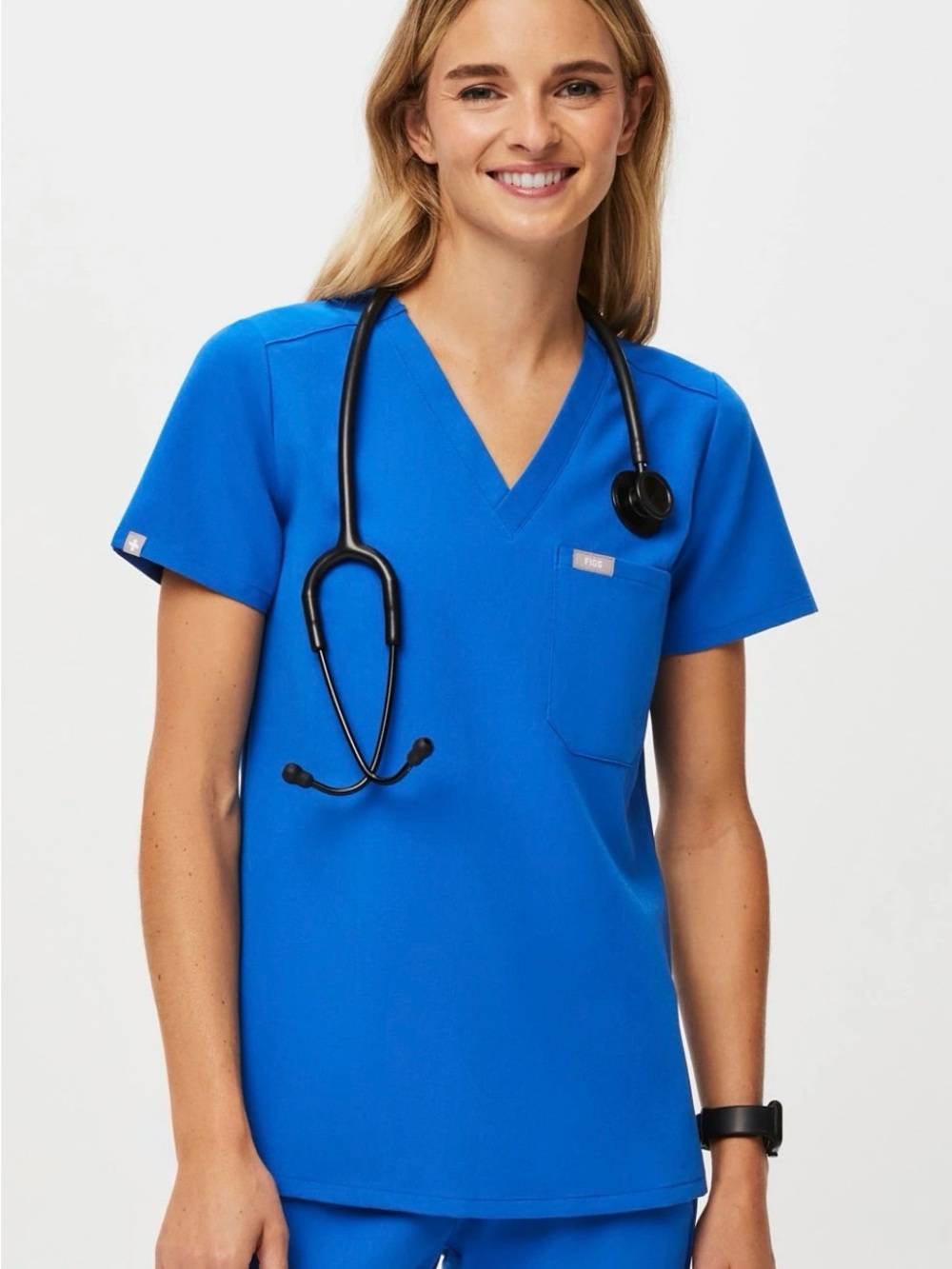 FIGS Catarina One Pocket Scrub Top Royal Blue Size XXL FW1000 FIONx PO 2251